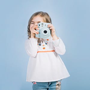 Child with camera